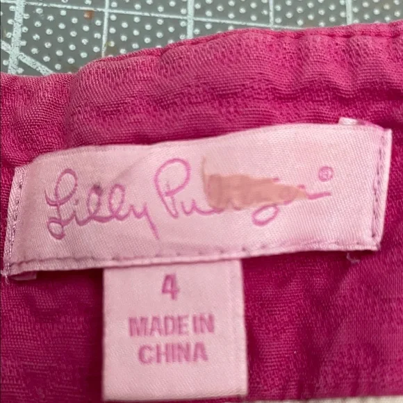 Lilly Pulitzer Strapless Hot Pink Beaded Sundress - Picture 4 of 6